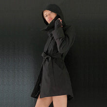 Load image into Gallery viewer, veste femme hood noir
